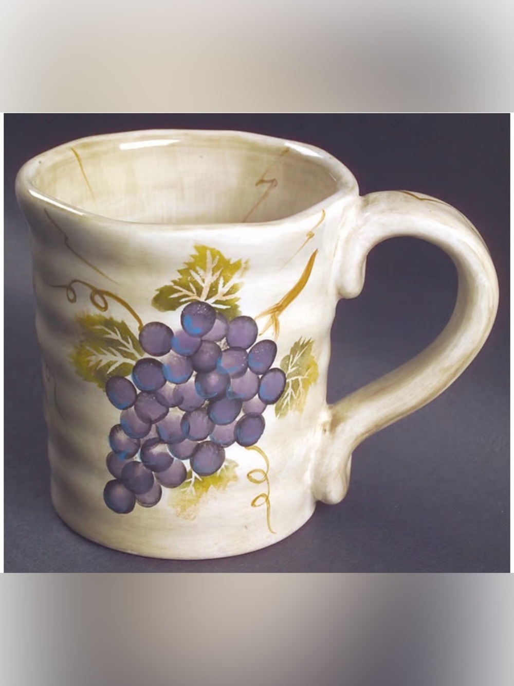 Vintage Set of 2 Cabernet Tabletops Unlimited Mugs